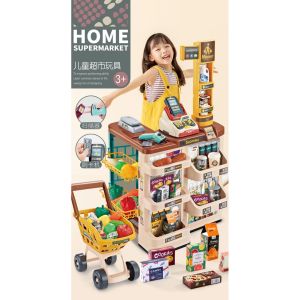COD Mainan Anak Home Supermarket Set Trolley Belanja / Mainan Anak Jualan Dan Belanja Supermarket