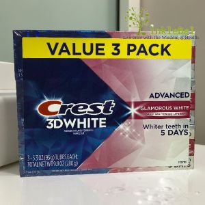 Crest 3D White Teeth Whitening Toothpaste Radiant Mint/Glamorous White