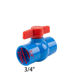 PVC blue Ball Valve Compact 1/2"3/4"1" (100% Brand New)