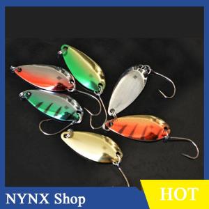 [NYNX] Single Hook Scoop-Shaped Rotating Spinner Sequins Fishing Lure Fishing Tackle For Bass Perch Artificial Hook