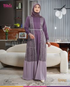 SARIMBIT RAYYA NIBRAS 2025 RAIA ORCHID PURPLE TERBARU GAMIS KOKO KELUARGA KEKINIAN LEBARAN TERMURAH