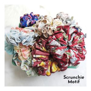 Cepol / Scrunchie Jumbo Ikat Rambut Hijab Motif
