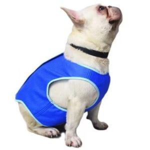 Pet Summer Cooling Vest Dog Breathable Shirt Cooler Vest Washable Anti-UV Clothes 4 Size
