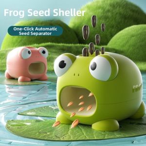 GAOSU Frog Shaped Melon Seed Sheller Porous Cartoon Design Automatic Shelling Machine Smart Quick Peeling Electric Nut Opener Home Use