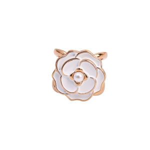 【♡Lovely girls house♡】French Retro Camellia Flower Scarf Buckle Clips Pearl Silk Scarves Shawl Brooches Knotter Clothing Accessories for Women