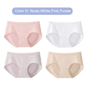 (SG InStock) Mulberry Silk + 60s Cotton Panties. Seamless Underwear Modal. Comfy- SPT08