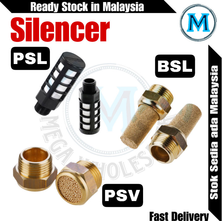 [ Silencer ] Pneumatic Exhaust Muffler Air Compressor Noise Filter ...