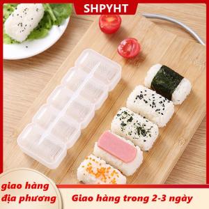 [COD] SHPYHT Giao hàng địa phương 5 cái bộ Sushi Nigiri Maker gạo bóng khuôn mẫu không dính Báo Chí Maker DIY Bento công cụ