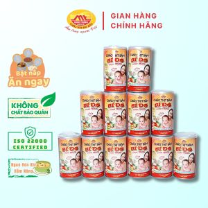 Cháo thịt băm bí đỏ Minh Trung 365g - CTBBĐ 12 (combo 12 lon)