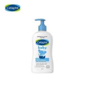 [SG Ready Stock] CETAPHIL BABY Wash & Shampoo with Organic Calendula and Sunflower Seed Oil 400ml [Gentle & Hypoallergenic]