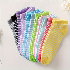 ถุงเท้าดูดซับเหงื่อ พักผ่อน ความสะดวกสบาย ถุงเท้ากีฬา ระบายอากาศได้ดี ลูกอม แฟชั่น บางและเบา