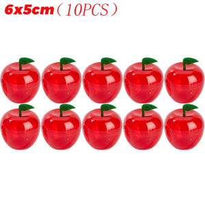 YESPERY 20Pcs Christmas Candy Boxes Red Apple Shape Stocking Jar Candy Containers Party Supplies Gift Boxes Christmas Decoration