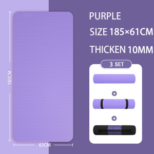 GYMPRO Thảm tập Yoga - Thảm tập Yoga chống trượt tập thể dục nghỉ ngơi thảm tập Yoga - Lò xo dài - Bền bỉ Chống trượt 185cm x 61cm*10mm Tấm tập dày mật độ cao