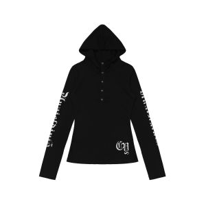 [American street print hooded sports top]เสื้อสเวตเชิ้ตแขนยาวมีฮู้ดซิปพิมพ์ลายสไตล์ย้อนยุคสำหรับผู้หญิงสไตล์เกาหลี