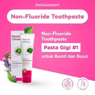 Mamas Choice Toothpaste (Pasta gigi halal tanpa fluoride aman untuk ibu hamil & menyusui terdaftar BPOM dan Halal MUI))