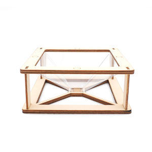 DIY 3D Holographic Display Mobile Phones Projection Pyramid Hologram Projection DIY for Smartphone Hatsune MV Play Projector