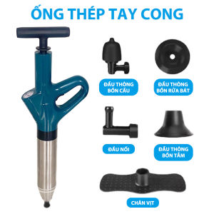 Súng Thông Tắc Cống Bồn Cầu Chậu Rửa Bát Bồn Tắm - Mẫu Mới 2023 MIFAN - Khí Nén AGT Cực Mạnh 8kg - Nhựa ABS Cao Cấp - Thông Ngay Tắc Do Vật Cứng Đất Cát
