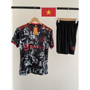 Bộ quần áo đá bóng nam nữ câu lạc bộ Manchester Utd chất thun lạnh thoáng mát . thấm hút mồ hôi . Bộ đồ đá banh CLB MU co giãn thoáng mát