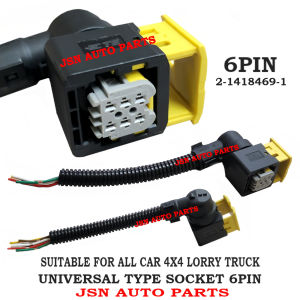 UNIVERSAL TYPE SOCKET 6PIN FOR CAR LORRY TRUCK BUS 2-1418469-1