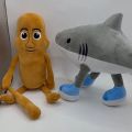 vgfd tung tung tung sahur toy Animal Cartoon Tungtungtungsahur Plush Toy Stuffed AI Brainrot Tralalelotralala Plush Doll Animal Reading Pillow Soft Shark Plush Toy Kids Birthday Gift. 