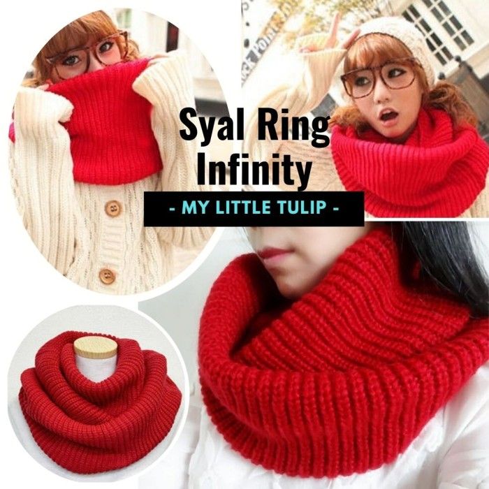 Syal Infinity / Syal Ring / Syal Kalung Syal Wool Lingkar Leher Murah