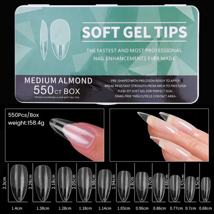 550Pcs/box%20Born%20Pretty%20Matte%20False%20Tips%20Soft%20Gel%20Tips%20Nail%20Extension%20Tool%20Artificial%20Nails%20False%20Nails%20-%20Image%202