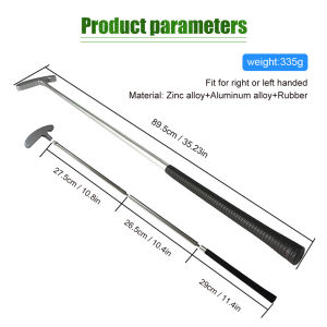 Portabel Golf Putter Set Putting Trainer Peralatan Golf Mini Kit Termasuk 2 bola Latihan Latihan Perjalanan Aksesoris Golf Dalam Ruangan Alat Bantu Pelatihan