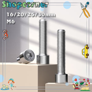 Isi 50 Baut L M6 Stainless 201 16mm 20mm 25mm 30mm Hex Socket Head Cap Screw