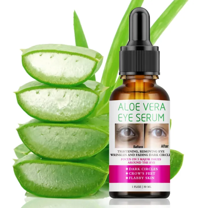 MOOYAM Aloe Vera Eye Essence Dark Circles Reduces Puffiness Bags Fine Lines Wrinkles Eye Essence.