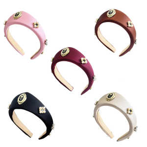 Elegant Rose Pearls Headbands for Women Fashion Hair Accessory Stylish Hairpieces Headwear for Weddings and Parties