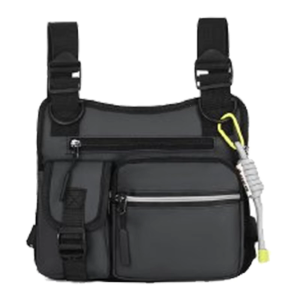 Compact Functional Harness Bag With Zippered Compartments Tear Resistant Nylon Construction For City Adventures