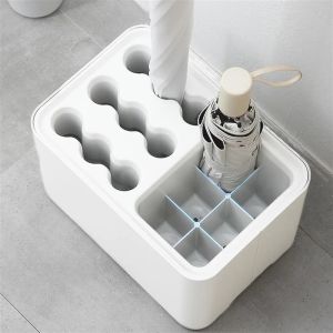 Nordic Style Oval Umbrella Stand Rack Umbrella Holder Plastic Organizer For Indoor Home Hallway Entryway Office Decor Storage