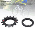 Yechiry Fixed Gear Single Speed Bike Freewheel Aluminum Alloy Lightweight Freewheel Replacement Stable Smooth Ride Ideal for City Commuting (14T). 