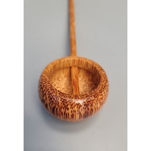 Gáo tròn múc mật/nước mắm/rượu bằng gỗ dừa cao cấp hàng loại 1 dạng tròn .Gỗ dày an toàn khi sử dụng