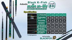 คันชิงหลิว BLACK  K - FISH เวท 8H