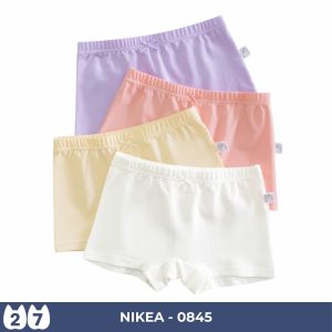 Set 4 quần lót bé gái 27Kids Quần chip đùi bé gái vải cotton khử khuẩn công nghệ mới họa tiết dễ thương GSUW3