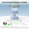 UGREEN 2-IN-1 Qi2.2 25W MagFlow Magsafe Wireless Charger for iPhone 17 16 Pro Max iPhone 17 16 Air AirPods Pro/Max Xiaomi Samsung S26 S25 Ultra Samsung Earphone Huawei Qi2.2 Version. 