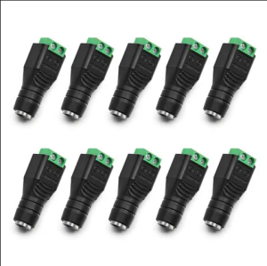 DC-FEMALE Female DC Power Plug Barrel To Screw Terminals For CCTV