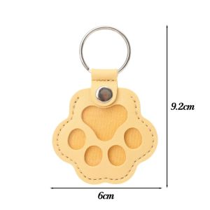 Dog Cat Hair Storage Cute Pendant Keychain Bag Pendant Couple Car Key Chains Jewelry Pet Collection Gift Decoration Accessories