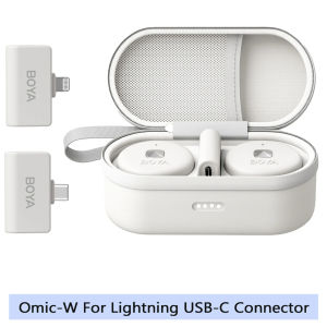 BOYA Omic D/U Wireless Lavalier Lapel Microphone For Smartphone Youtube Podcast Recording Interview Live Broadcast