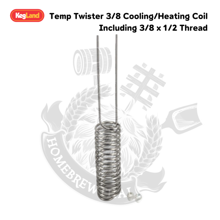 Temp Twister 3/8 Cooling/Heating Coil Including 3/8 x 1/2 Thread