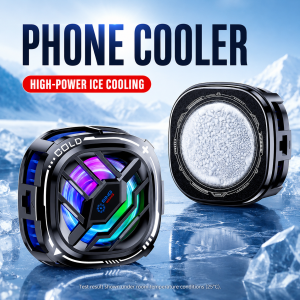 LYNXZ AI Phone Cooler Magnetic Gaming Ice Mobile Heat Sink Portable USB Cooling mini Fan Telefon Radiator Colored Lights 1 Year Warranty