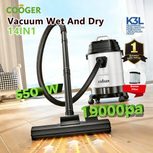 COOGER Vacuum Cleaner Wet & Dry 18L untuk Rumah & Hewan Peliharaan Penyedot Debu Serbaguna Bulu Kucing Anjing