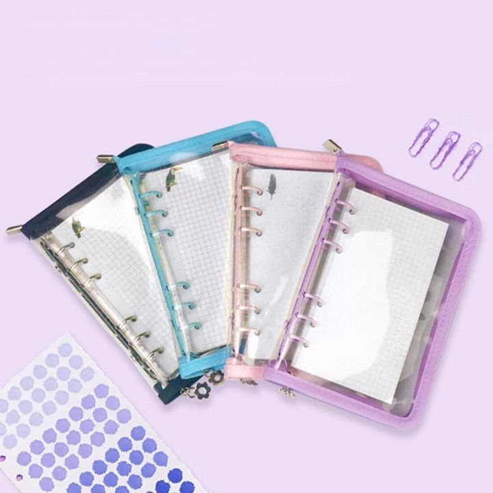 CUTE DIY Colorful Stationery 6 Hole Binder Clip Diary Planner Handbook ...