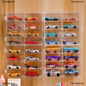 [COD] Springhooe 1:64 Acrylic Car Display Box For Car Model Toy Cabinet Rack Dustproof Car Non Punching Adhesive Wall Transparent Display Box