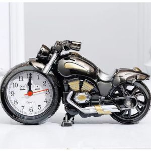 [MSIA SHIP] NOVELTY Vintage Tungsten Colour Table Clock Retro Alarm Clock Classic Desk Clock Christmas Gift Birthday Gifts Farewell Gift Retirement Souvenir Gifts Shop Home Decor Office Black Color