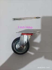 RODA KARET 3 INCH VARIASI TIPE / RODA TROLI DAN KASTOR 3 INCH HEAVY DUTY