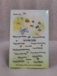 Colored Glass Plaque 15 cm Height • Christian • Wall Décor • Gifts