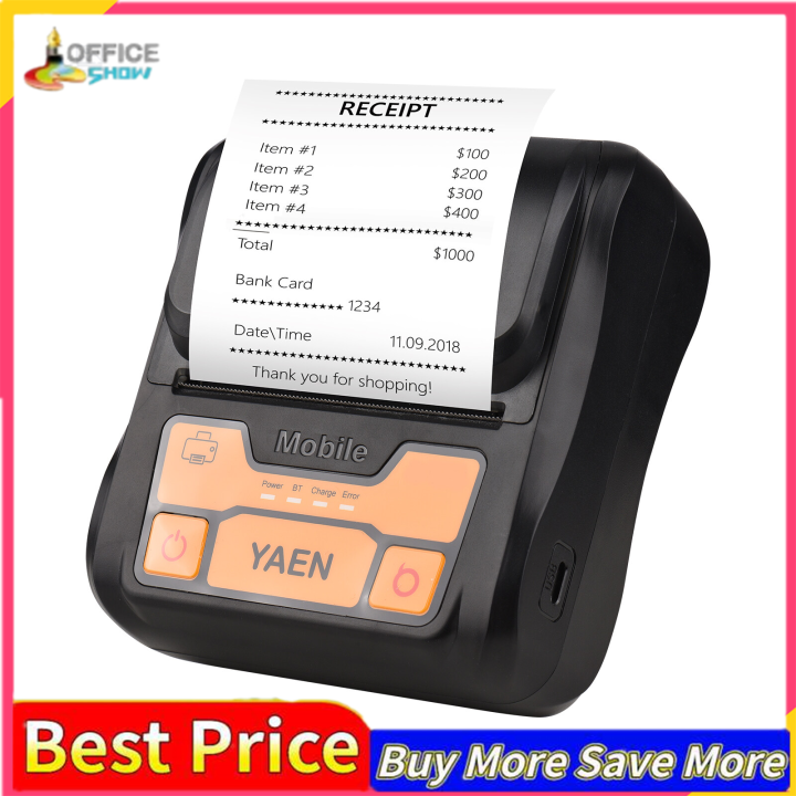 Portable BT Label Maker Wireless 80mm Thermal Receipt Printer BT ...