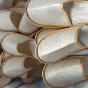 Linen Slippers For Hotels Inns Guesthouses Home Hospitality Thickened Version Can Be Printed With Logo